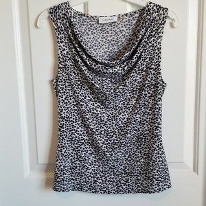 Calvin Klein Drape Neck Tank Top